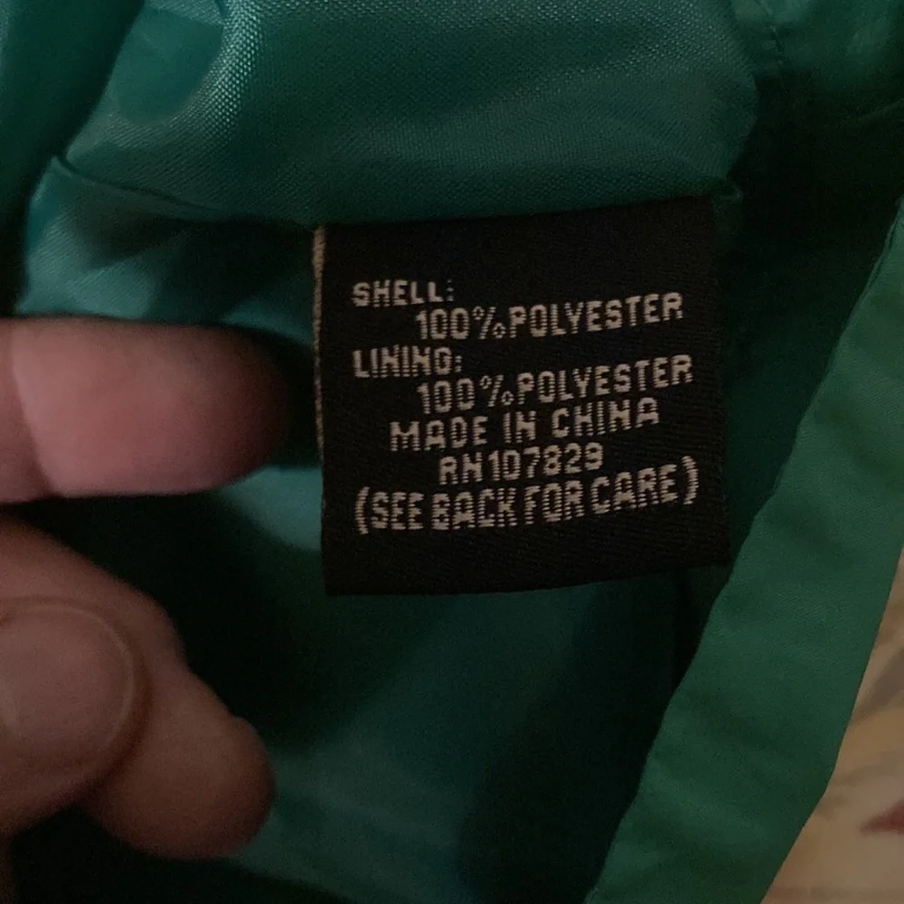 Green rain jacket from Ambition vintage styling L